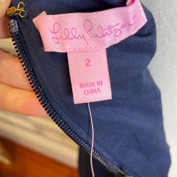 Lilly Pulitzer Aveline Shift NWT Navy Gold 2 - Picture 13 of 16